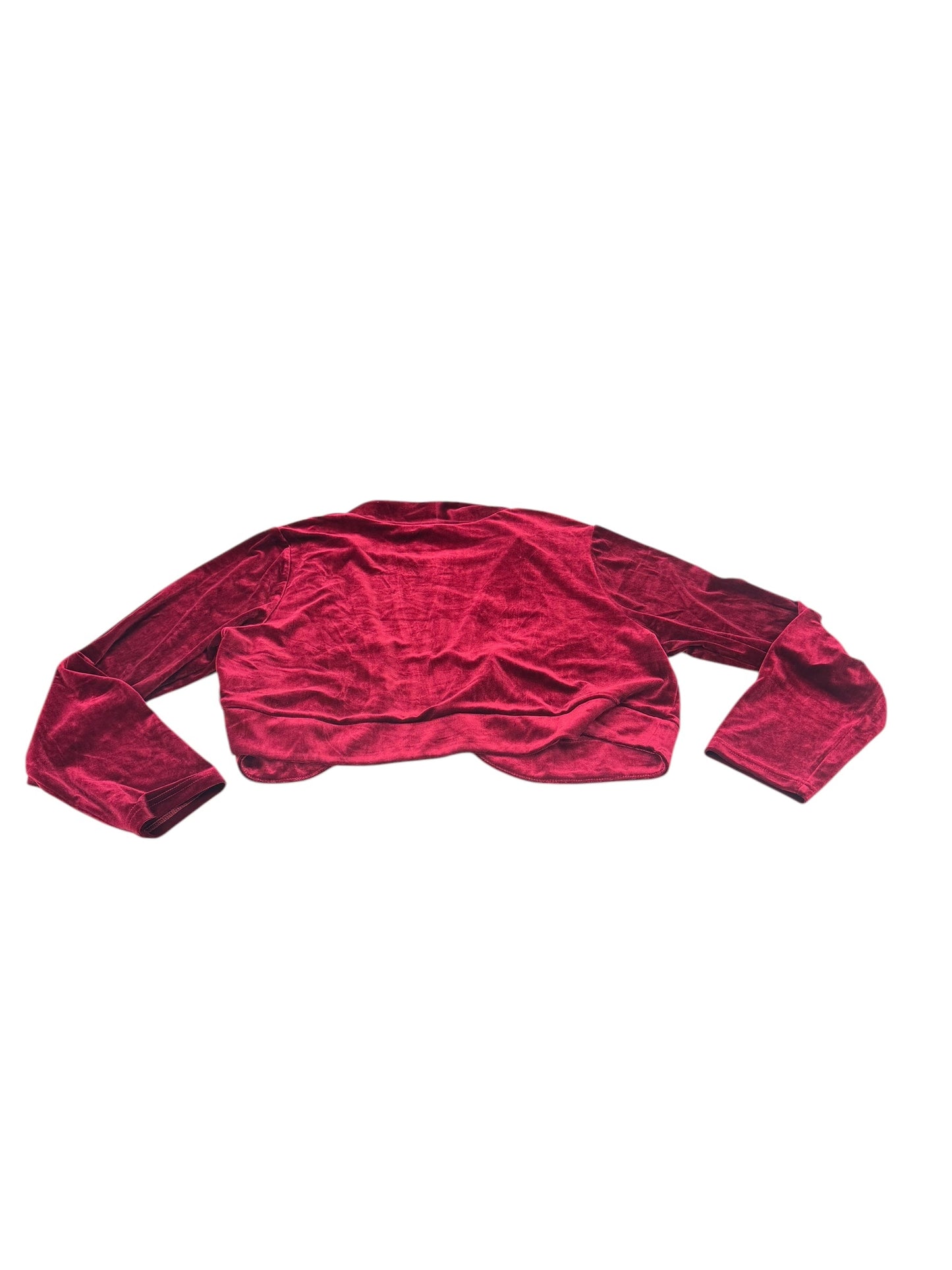 Bolero By Agnes Orinda In Maroon, Size: 2x