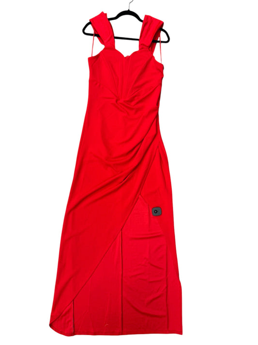 Dress Party Long By Clothes Mentor In Red, Size: 10