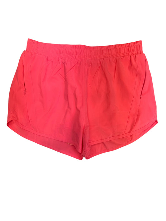 Athletic Shorts By Lululemon In Coral, Size: L