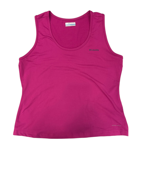 Athletic Tank Top By Columbia In Pink, Size: Xl