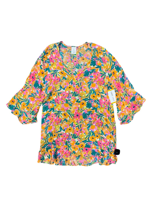 Swimwear Cover-up By Cmc In Floral Print, Size: M