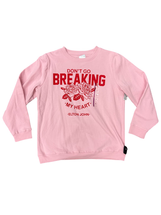 Sweatshirt Crewneck By Clothes Mentor In Pink, Size: Xl