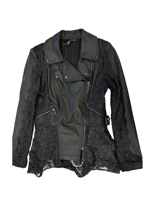 Black Jacket Moto Leather White House Black Market, Size S