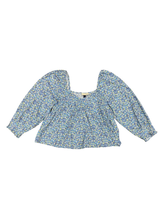 Floral Print Top Long Sleeve Universal Thread, Size Xl