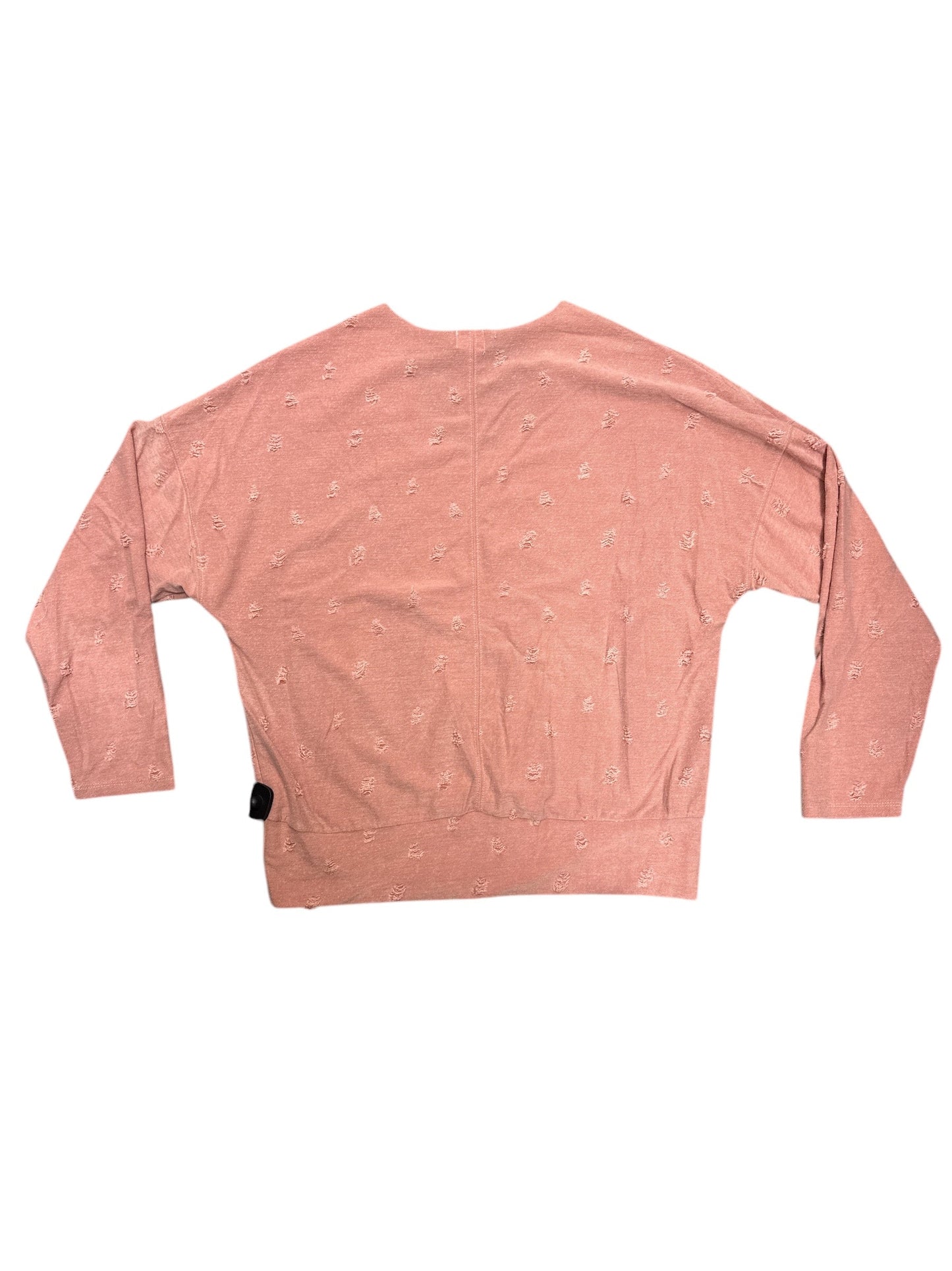 Top Long Sleeve By Bke In Pink, Size: Xl