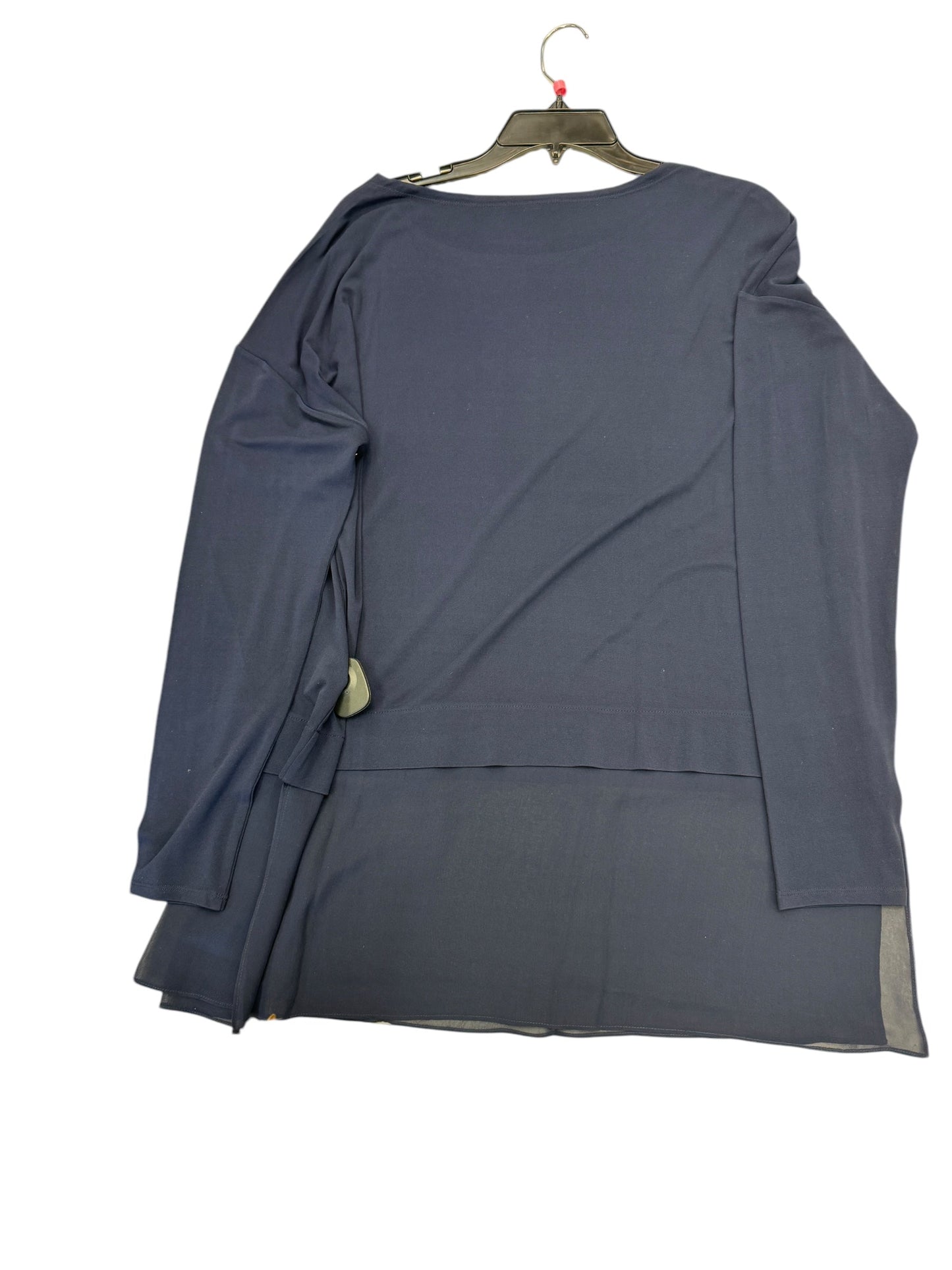 Top Long Sleeve By Eileen Fisher In Navy, Size: L