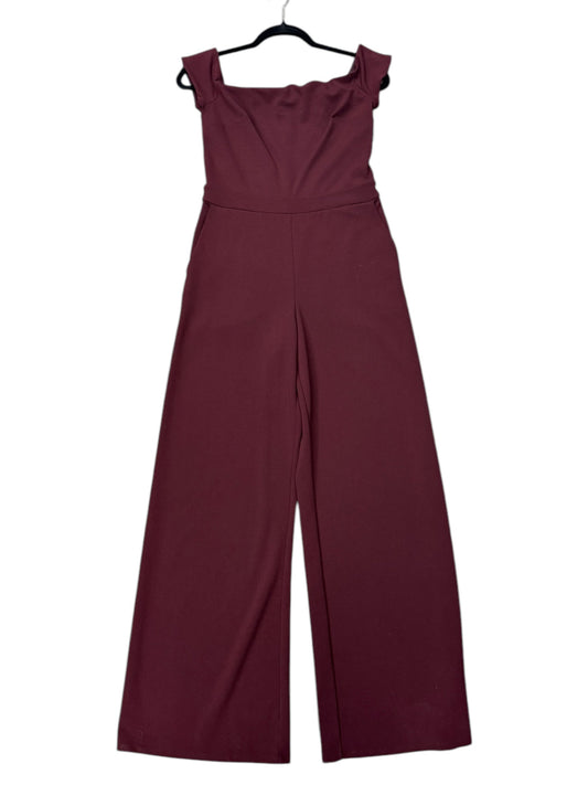 Jumpsuit By Express In Maroon, Size: 4