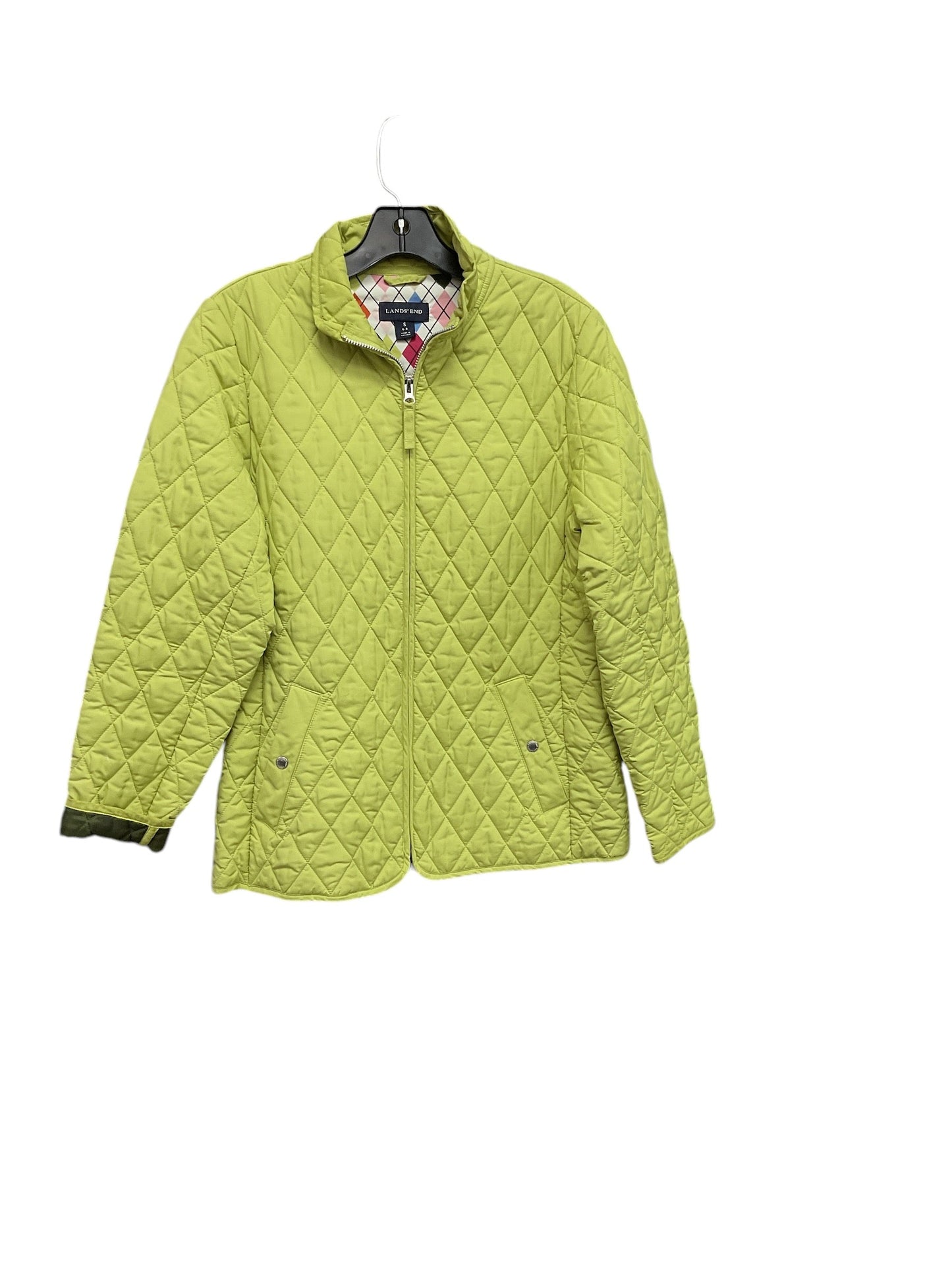 Jacket Puffer & Quilted By Lands End In Green, Size: S