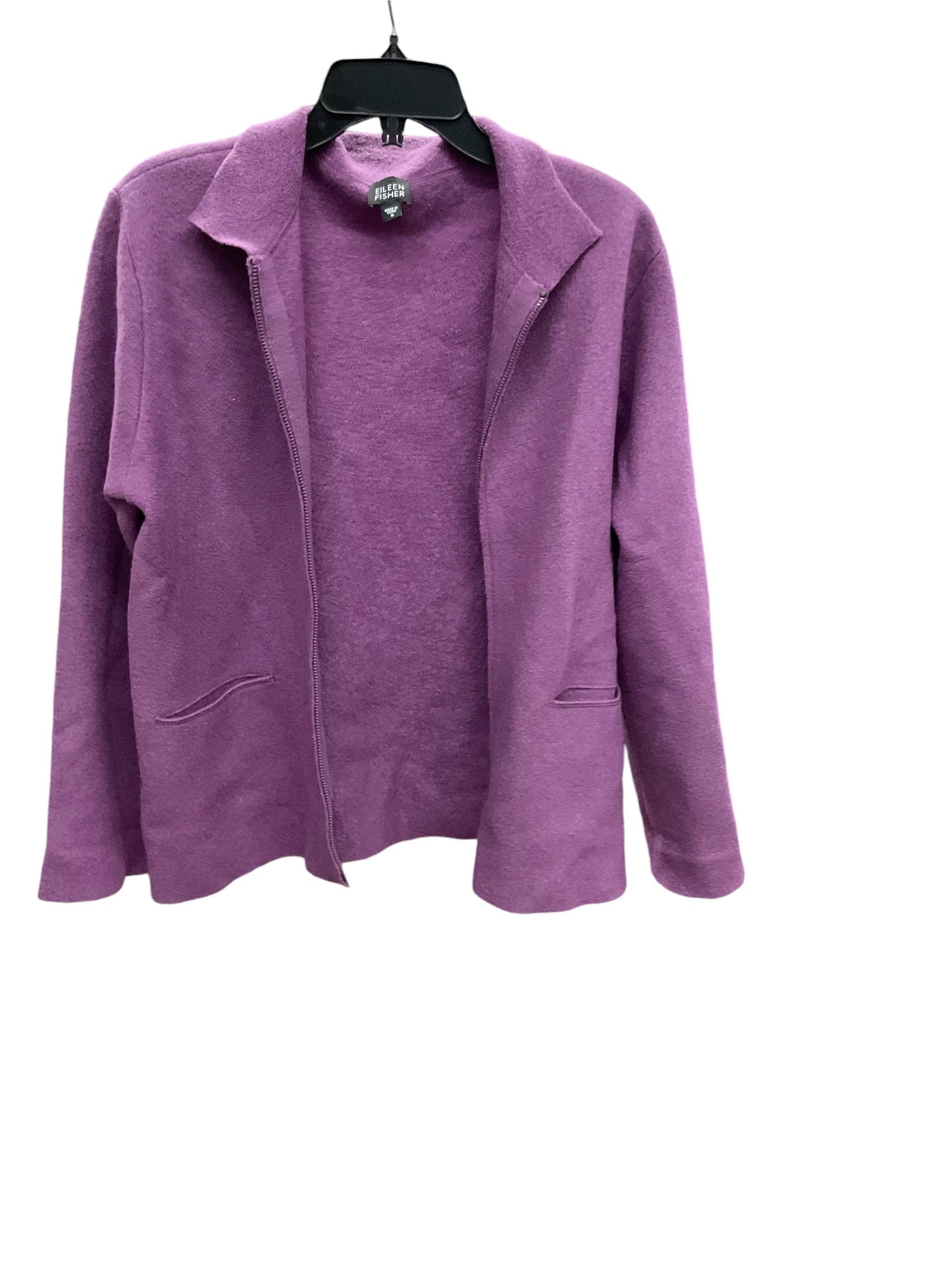 Blazer By Eileen Fisher In Purple, Size: S