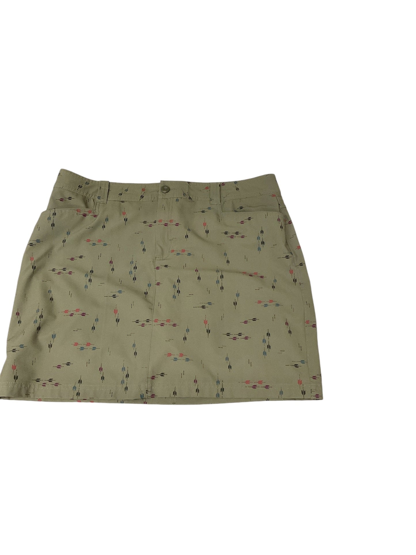 Skirt Mini & Short By Eddie Bauer In Green, Size: 14