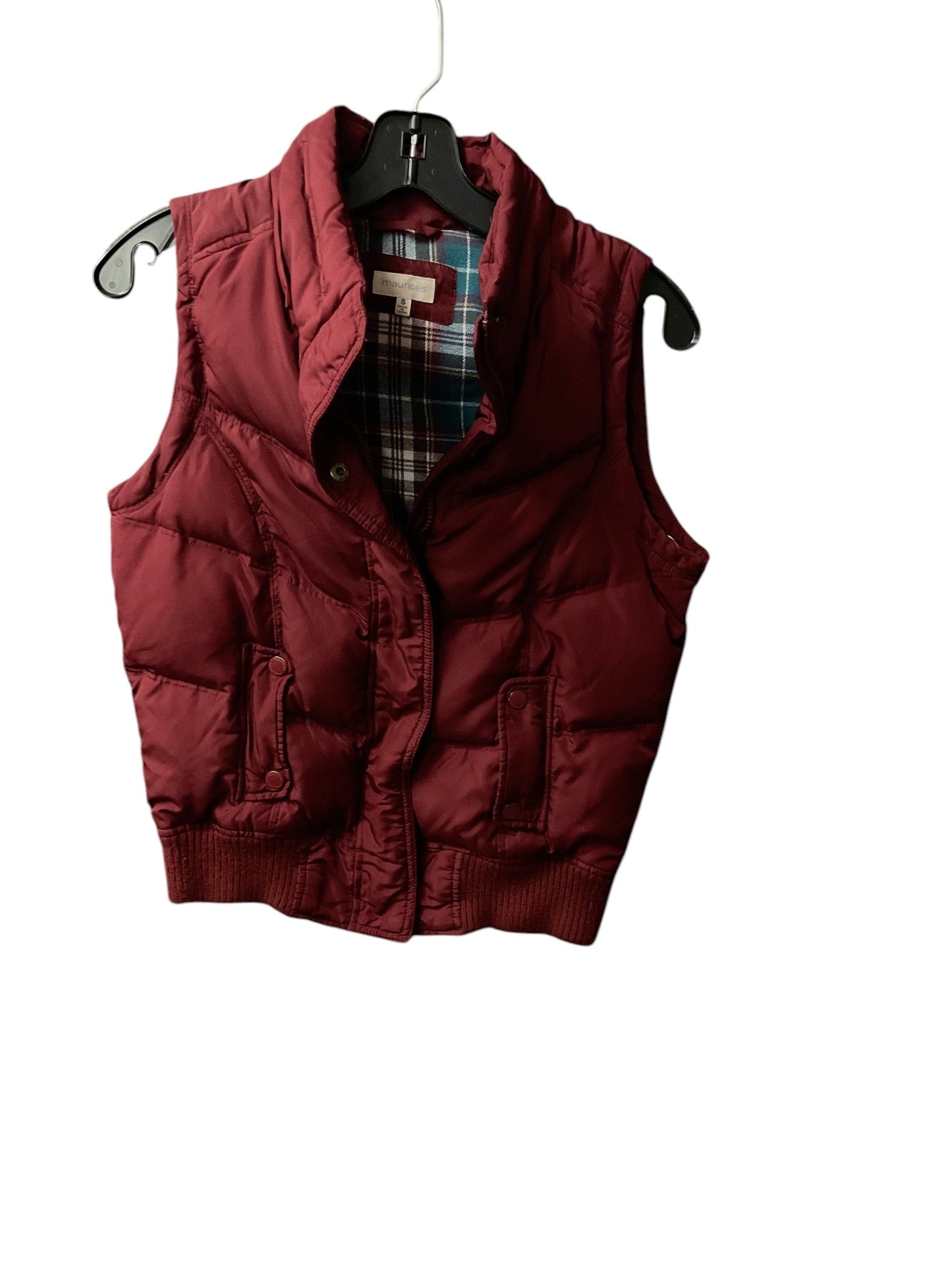 Vest Puffer & Quilted By Maurices In Red, Size: S