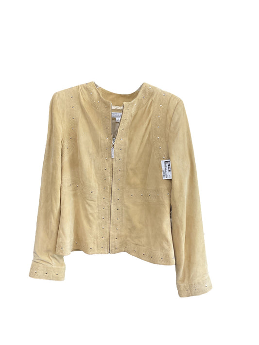 Jacket Luxury Designer By St John Collection In Beige, Size: M