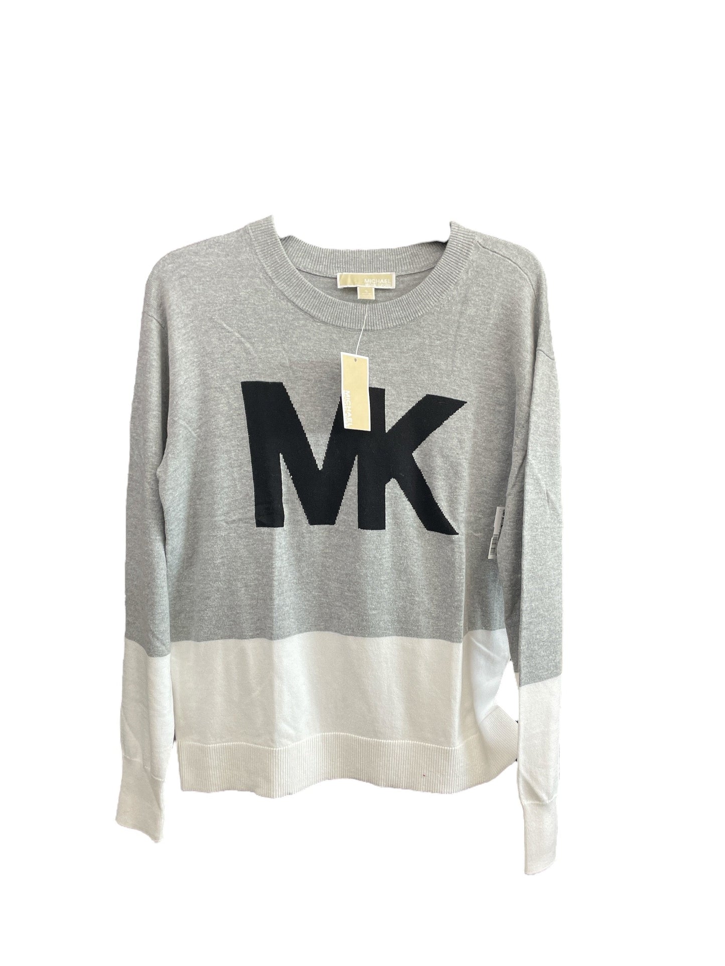 Sweater Designer By Michael By Michael Kors In Grey & White, Size: S