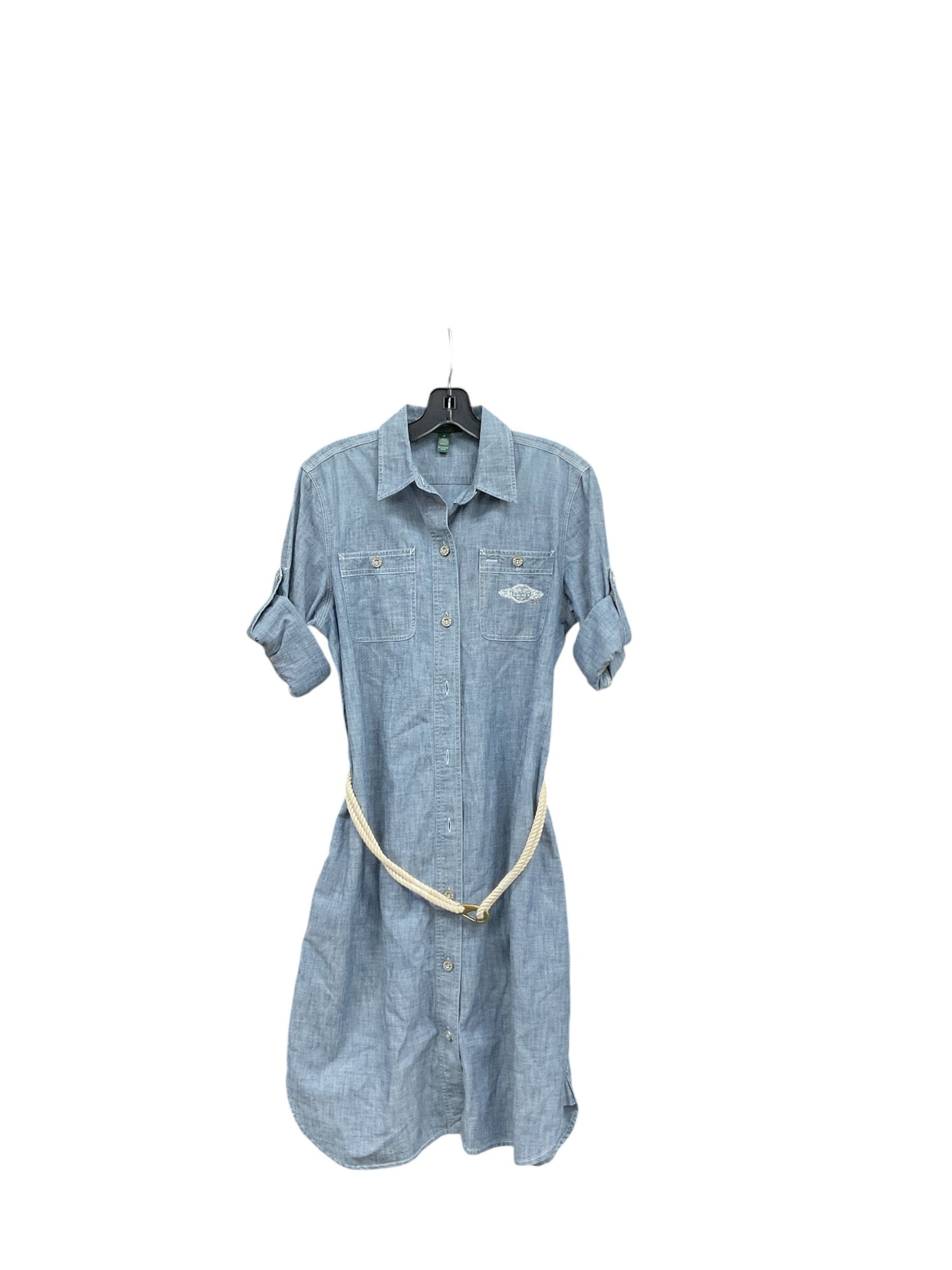 Dress Casual Short By Ralph Lauren In Blue Denim, Size: M