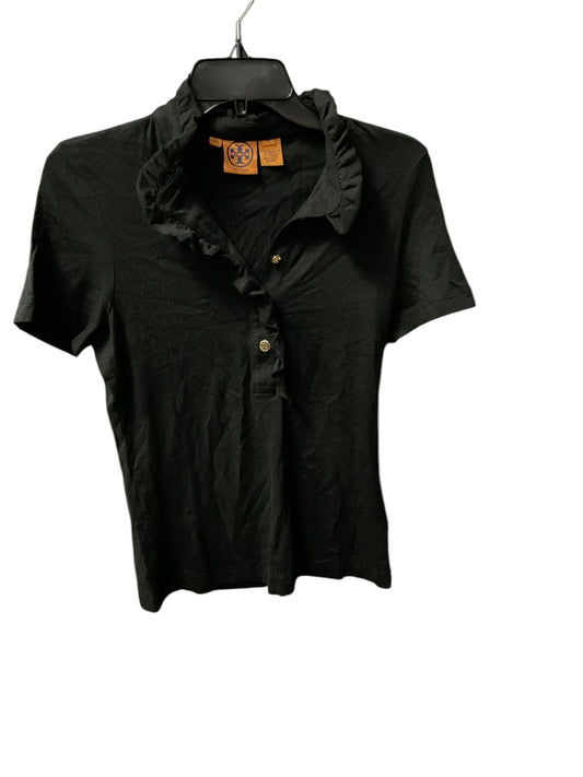 Top Short Sleeve Designer By Tory Burch In Black, Size: M