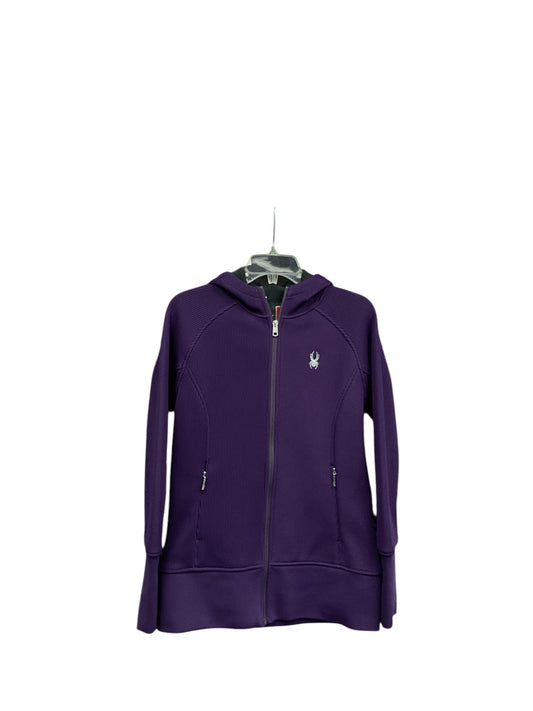 Athletic Jacket By Spyder In Purple, Size: L