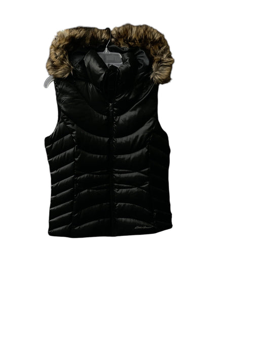 Vest Puffer & Quilted By Eddie Bauer In Black, Size: M