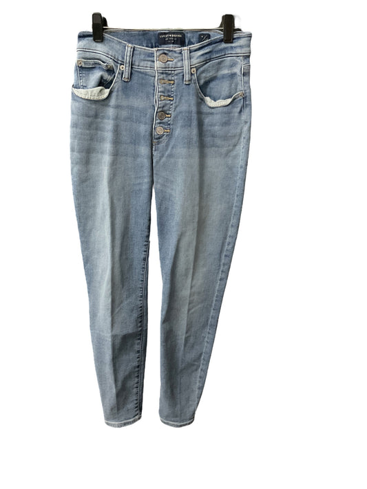 Jeans Skinny By Lucky Brand In Blue Denim, Size: 4