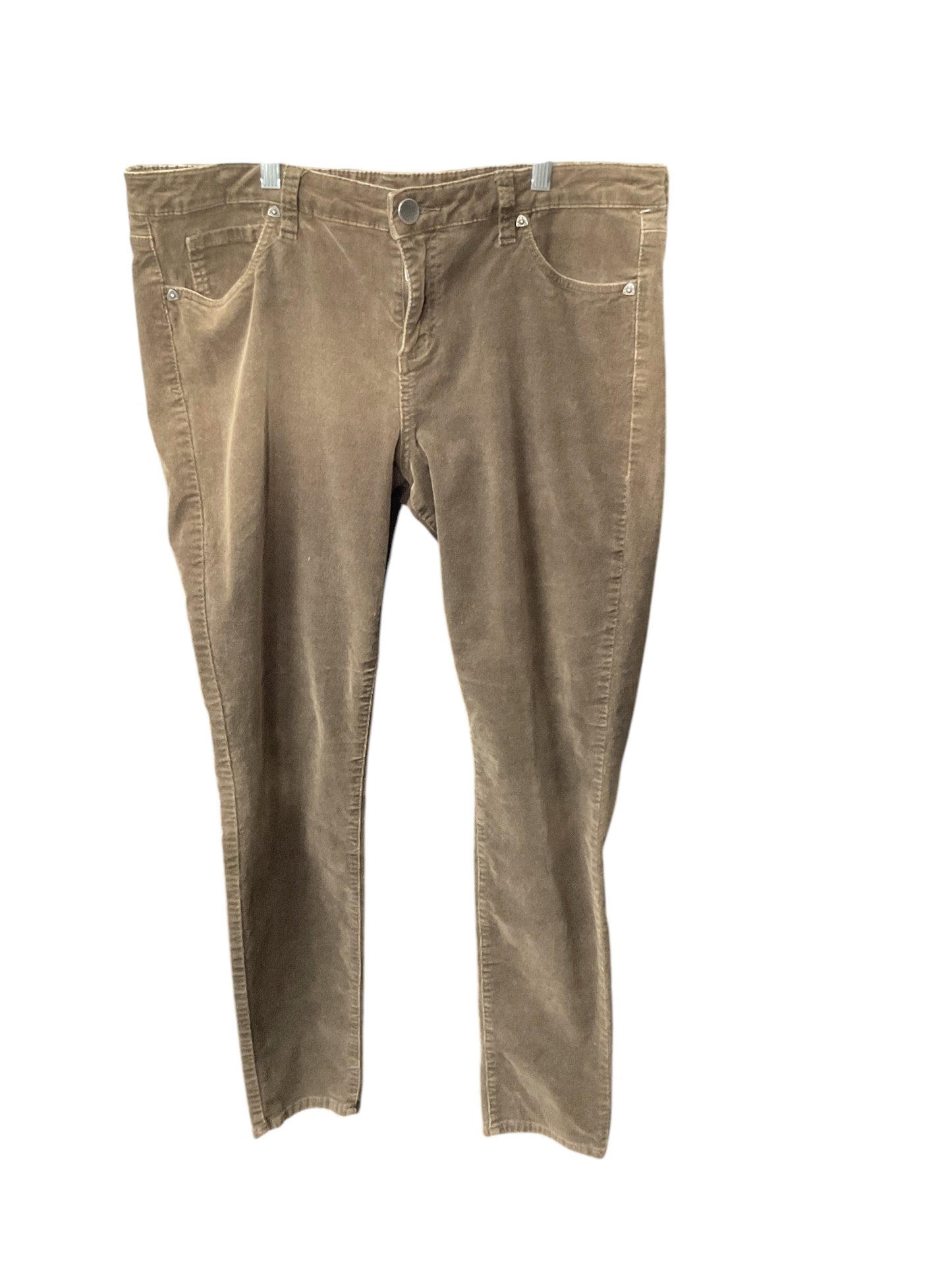 Pants Corduroy By Kut In Brown, Size: 16