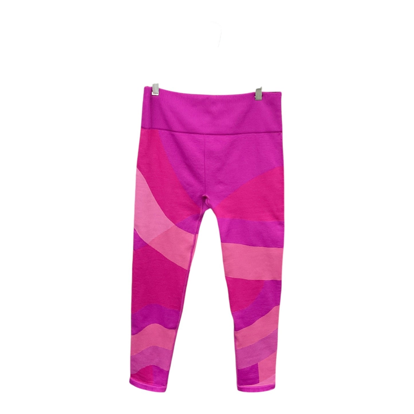 Athletic Leggings By Fabletics In Pink & Purple, Size: L