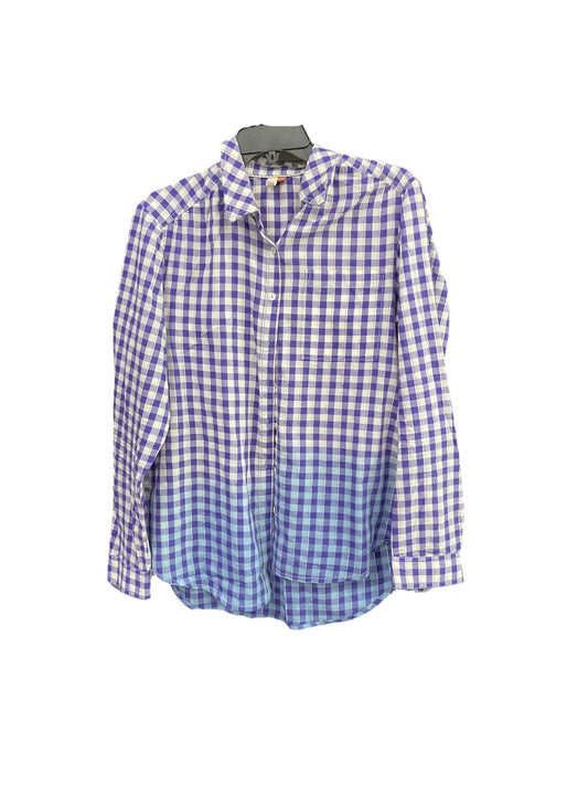 Top Long Sleeve By Pilcro In Plaid Pattern, Size: M