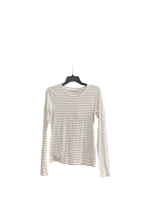 Top Long Sleeve By Vince In Striped Pattern, Size: M