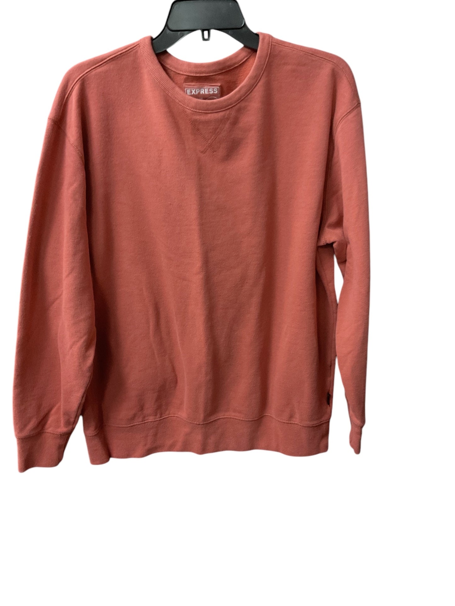 Sweatshirt Crewneck By Express In Peach, Size: L