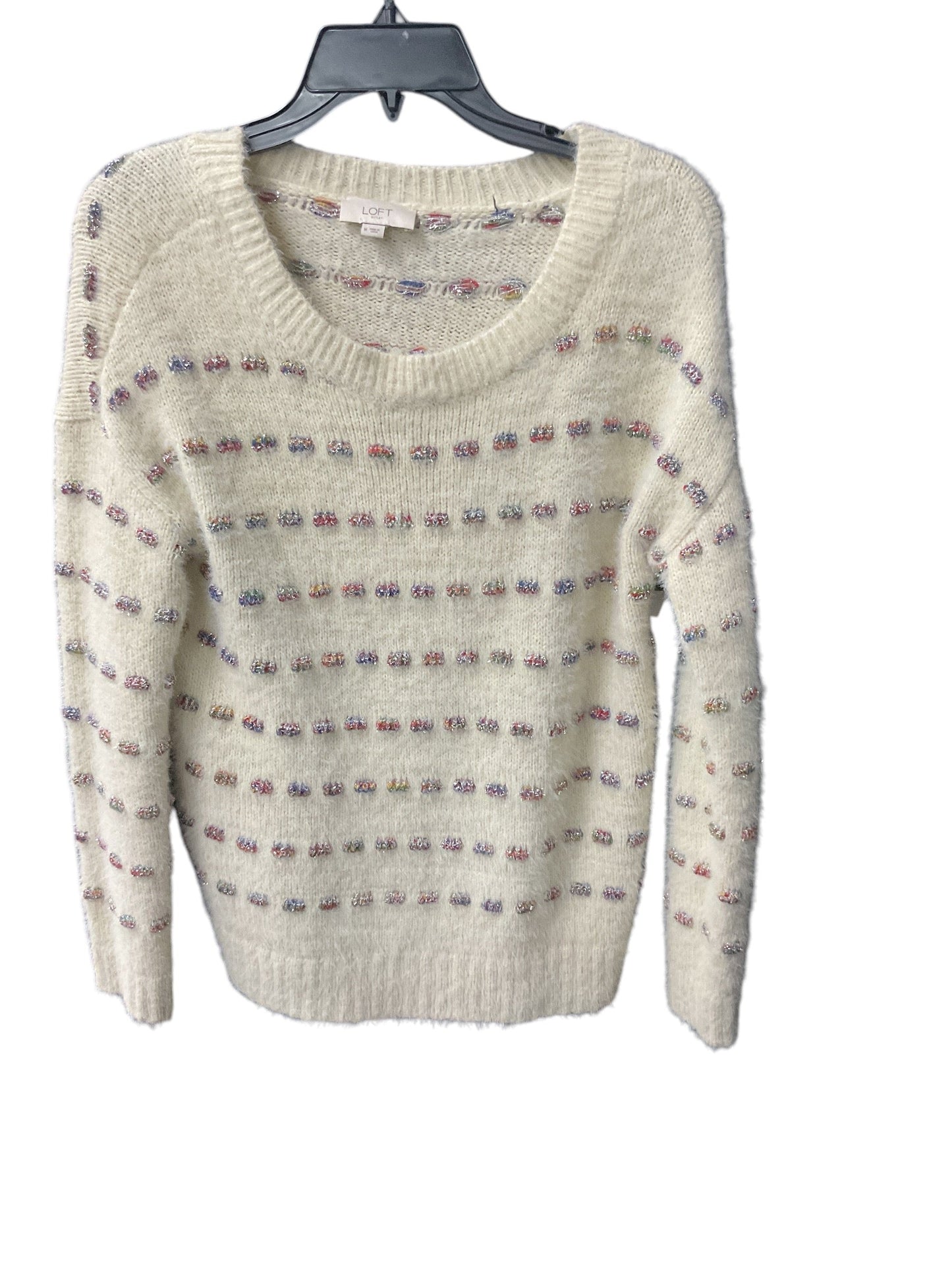 Sweater By Loft In Cream, Size: M