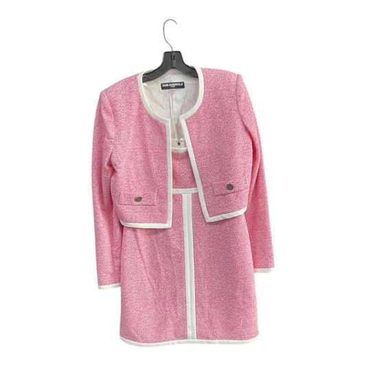 Blazer By Karl Lagerfeld In Pink, Size: 8