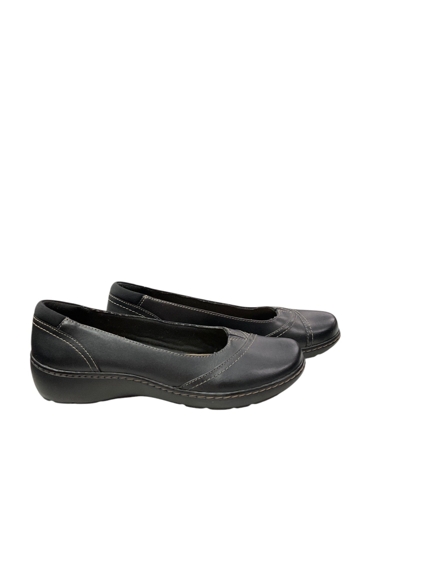 Shoes Flats By Clarks In Black, Size: 7.5