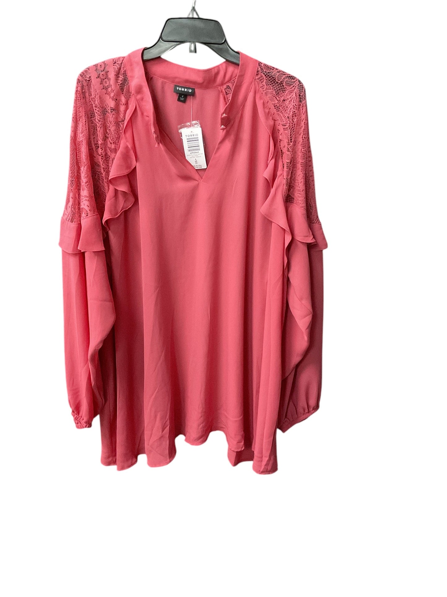 Top Long Sleeve By Torrid In Pink, Size: 26