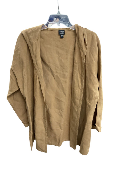 Jacket Shirt By Eileen Fisher In Brown, Size: M