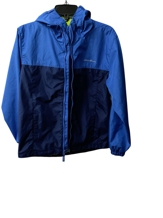 Jacket Utility By Eddie Bauer In Blue, Size: L