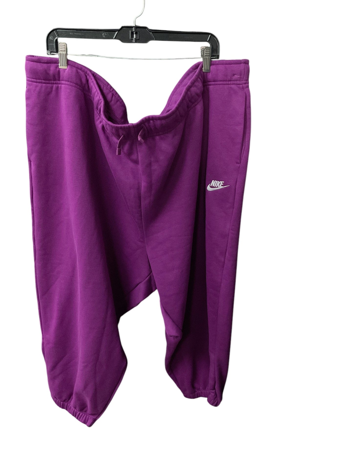 Athletic Pants By Nike Apparel In Purple, Size: 4x