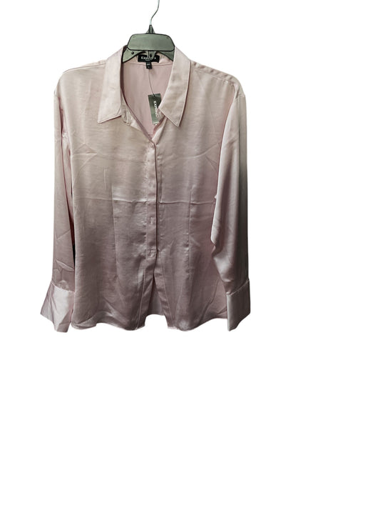 Top Long Sleeve By Express In Pink, Size: L