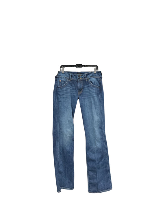 Jeans Boot Cut By Hudson In Blue Denim, Size: S