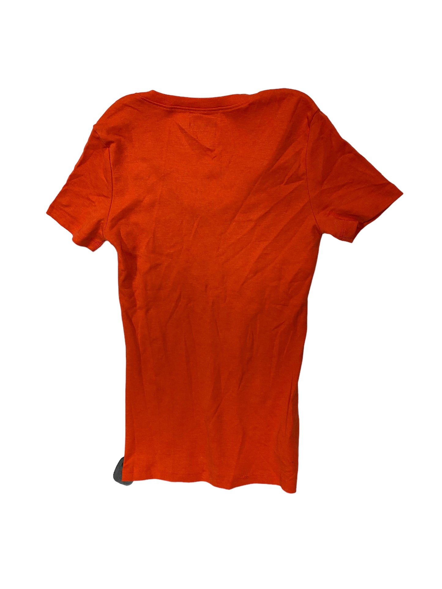 Orange Top Short Sleeve Basic Eddie Bauer, Size S