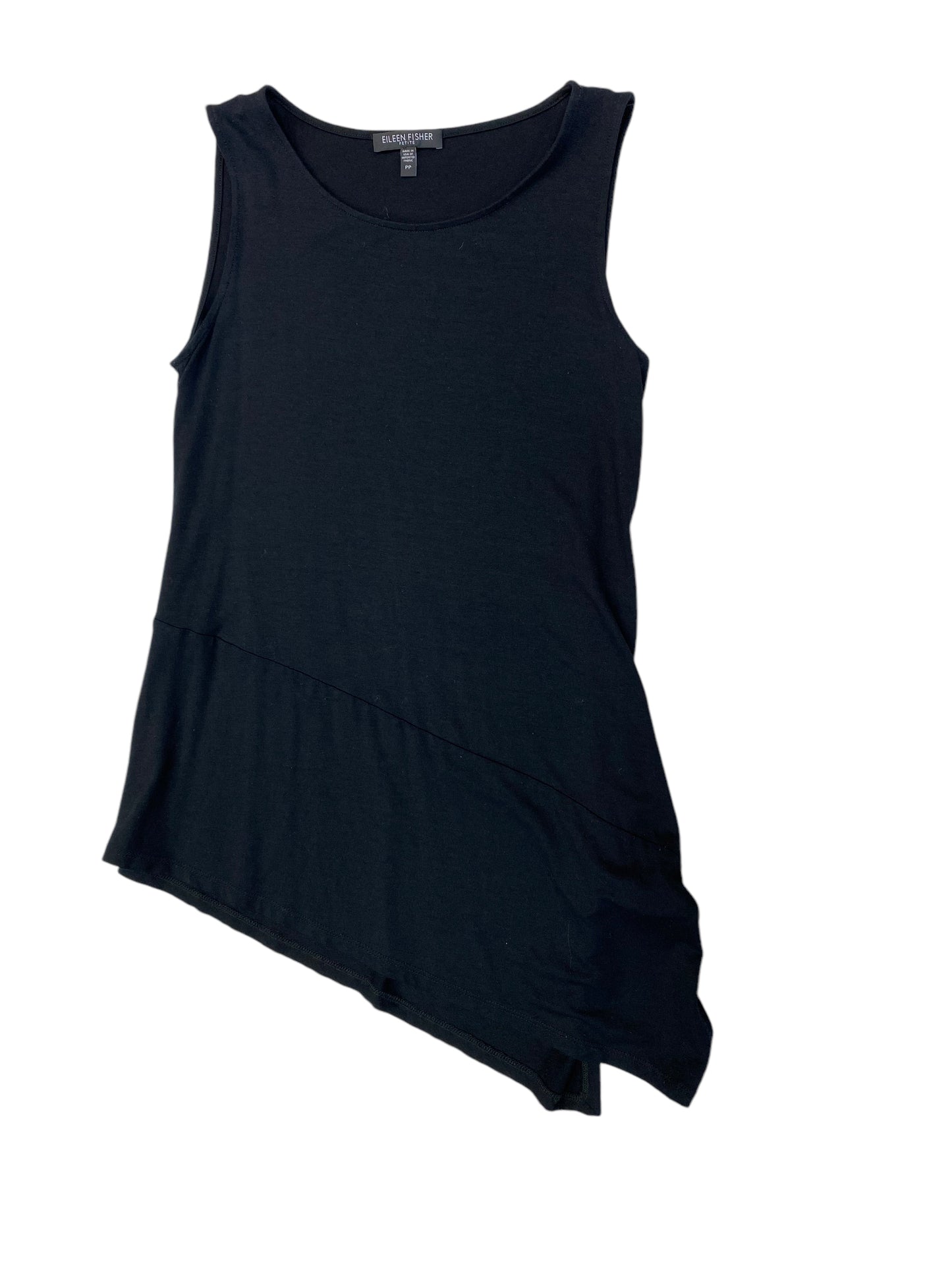 Top Sleeveless Designer By Eileen Fisher In Black, Size: Petite   Xs