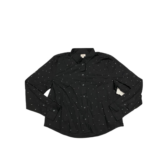 Top Long Sleeve By J. Crew In Black, Size: M