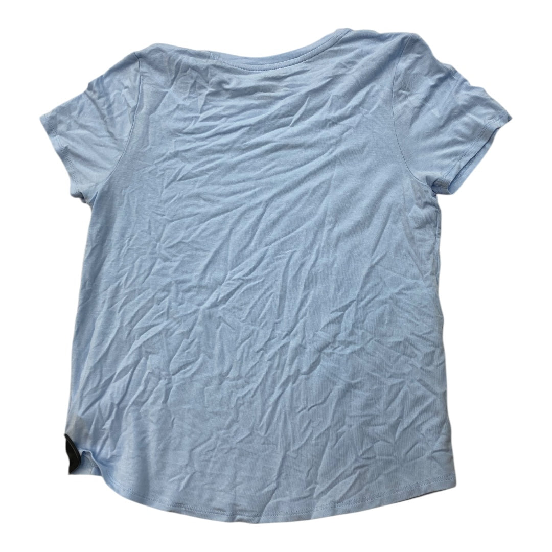 Top Short Sleeve Basic By Tahari By Arthur Levine In Blue, Size: M