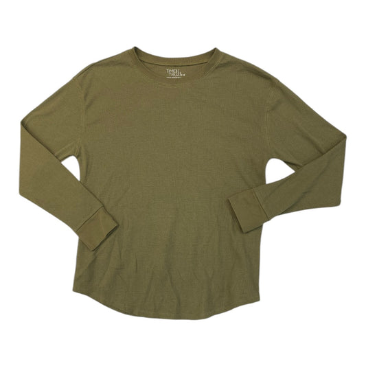 Top Long Sleeve By Time And Tru In Green, Size: L