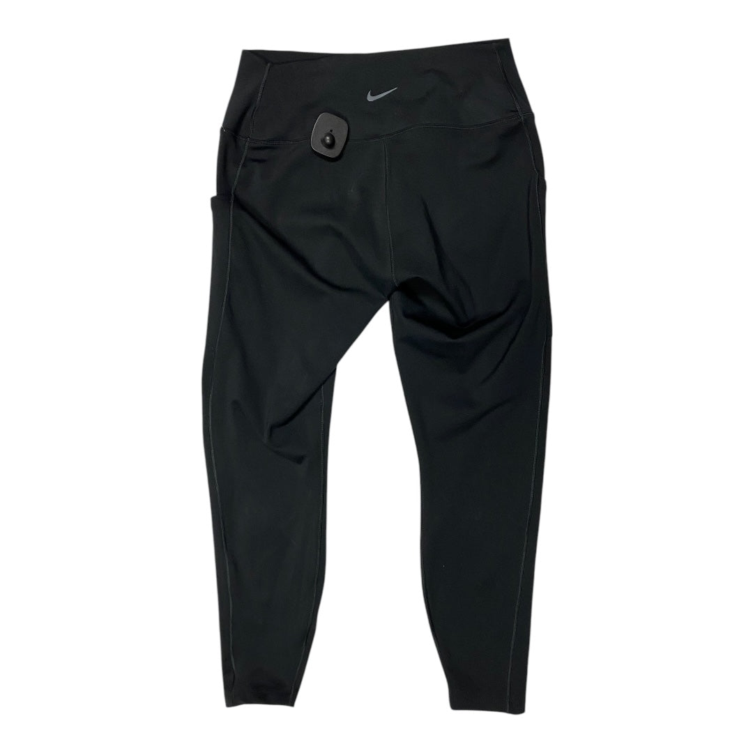 Athletic Leggings By Nike In Black, Size: L