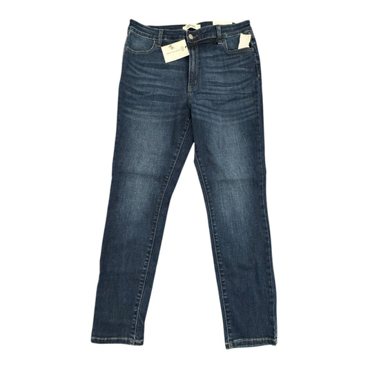 Jeans Straight By Zenana Outfitters In Blue Denim, Size: 14