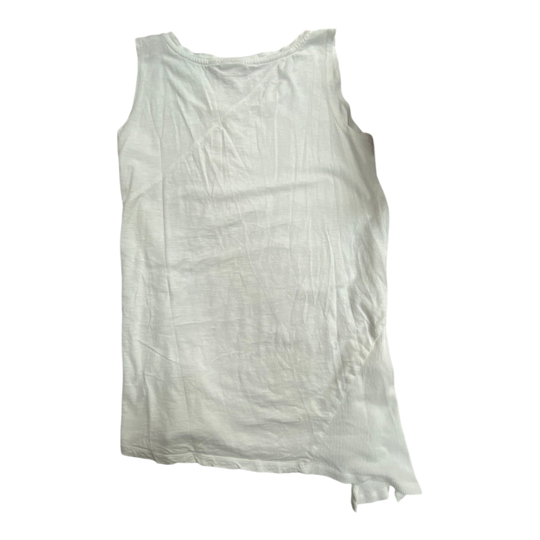 Top Sleeveless By Logo In White, Size: S