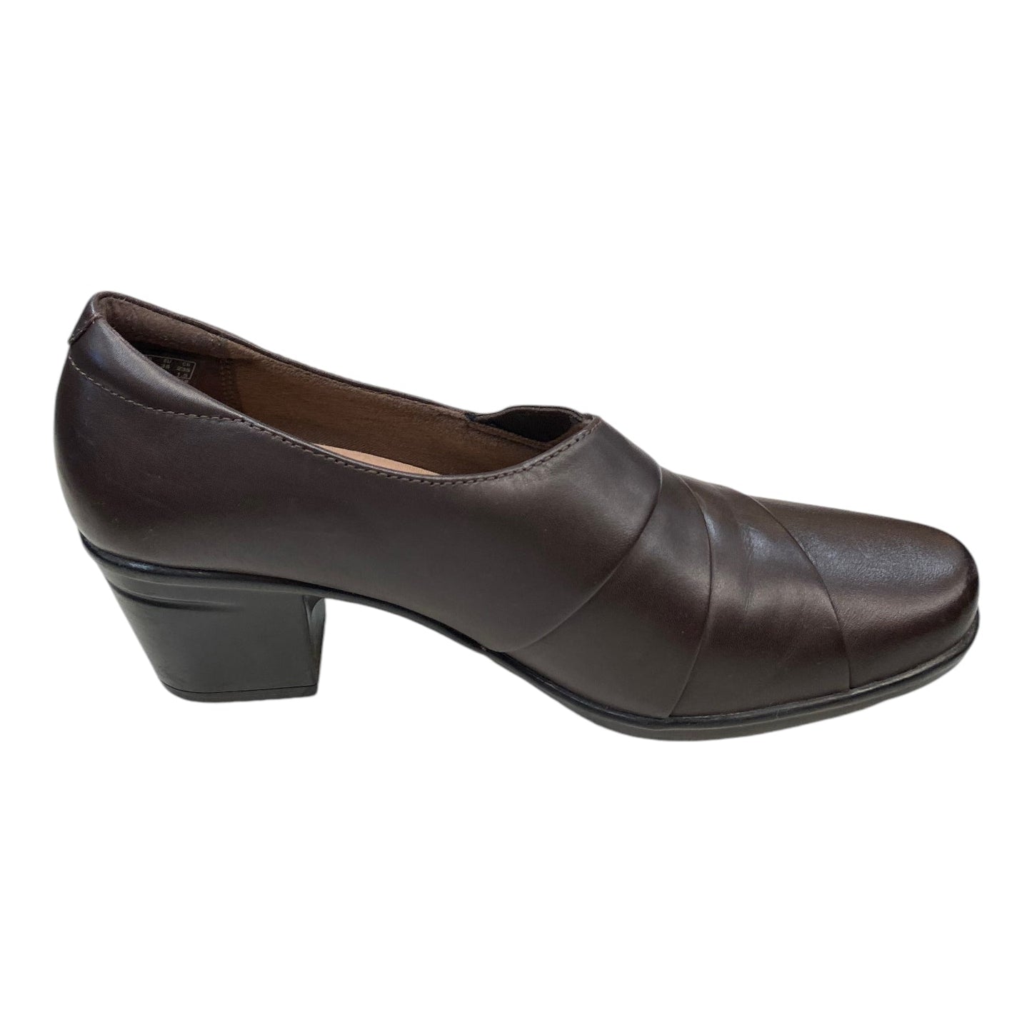 Shoes Heels Block By Clarks In Brown, Size: 7.5