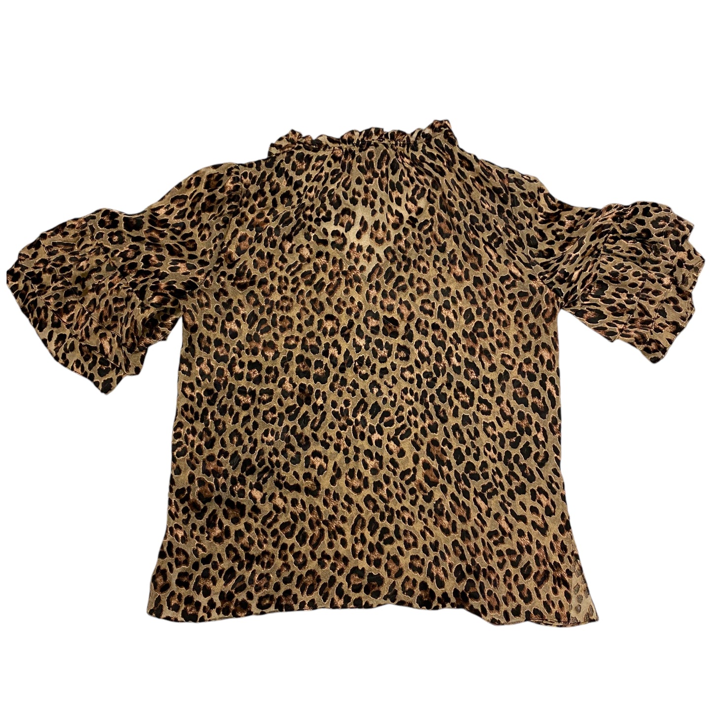 Top Short Sleeve Designer By Alice + Olivia In Animal Print, Size: M