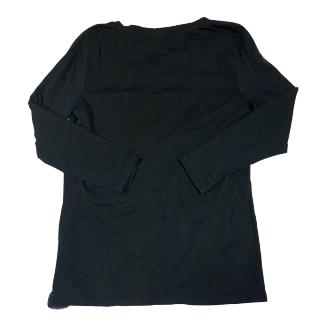 Top Long Sleeve Basic By Rafaella In Black, Size: S