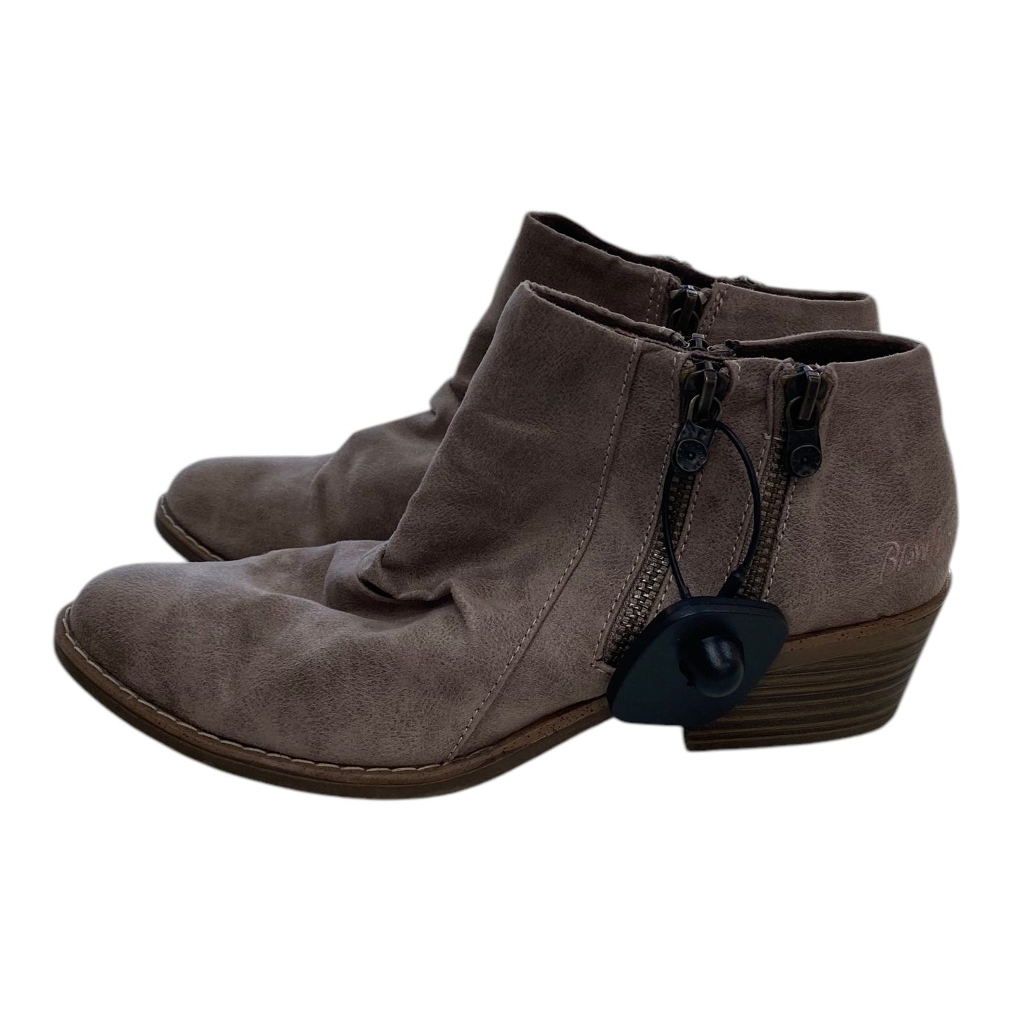 Boots Ankle Heels By Blowfish In Taupe, Size: 8.5