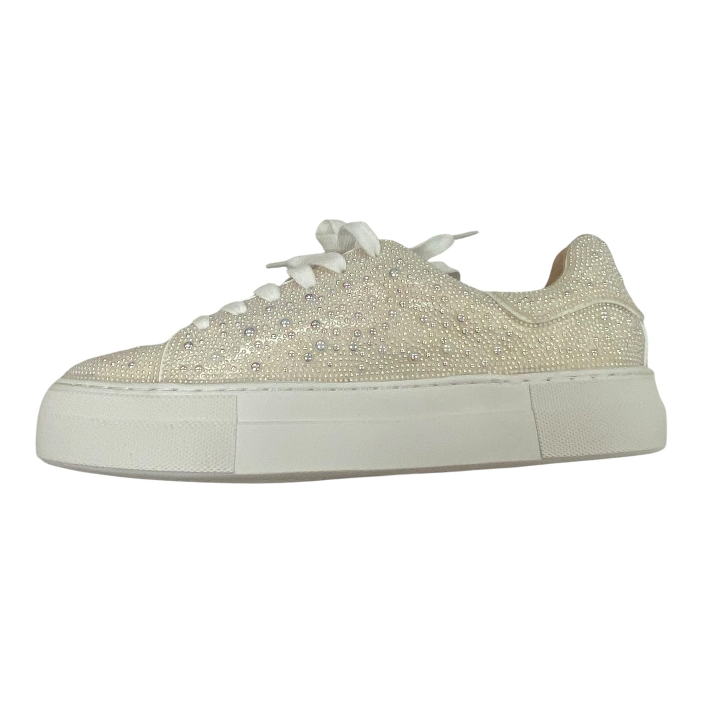 Shoes Sneakers By Betsey Johnson In White, Size: 8.5