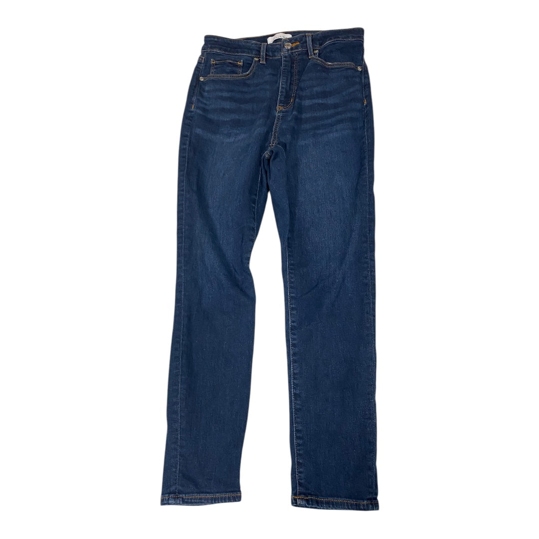 Jeans Skinny By Loft In Blue Denim, Size: 6